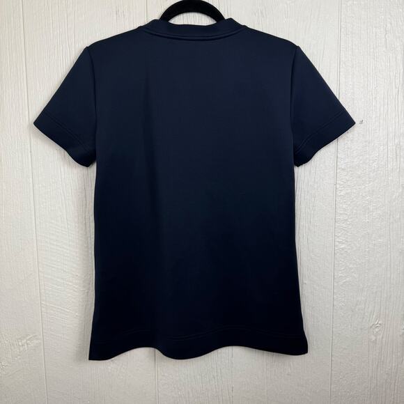 Donna Karan Navy Blue Sequin SAMPLE T shirt Size Medium *Read* Short Sleeve Rare - Picture 9 of 13